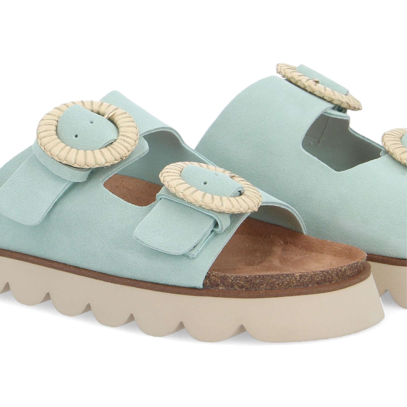 SANDY SLAP W - SUEDE - VERDE